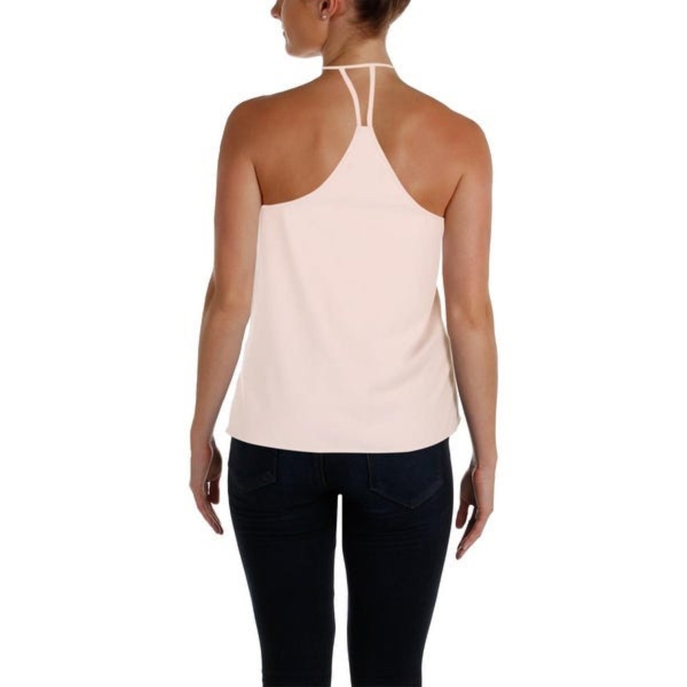 BNWT Aqua Bloomingdale’s Ruffle Front High Low Tank Top M Blush ⭐️ HOST PICK! - Picture 2 of 7